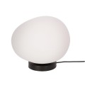 LAMPAMI - lampka nocna klosze szklane kule, czarna lampa stołowa, lampka do sypialni