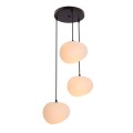 LAMPAMI - lampa sufitowa do salonu klosze białe kule, lampa sufitowa wisząca do salonu, lampa nad stół, lampa szklane kule