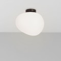 LAMPAMI - lampa sufitowa nowoczesna, lampa kula sufitowa, lampa do sypialni plafon, plafon klosz biała kula