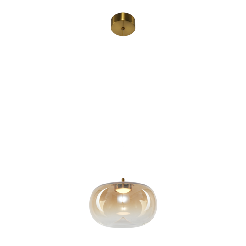 LAMPAMI - lampa do jadalni, klosze szklane kule, lampa wisząca złota, lampa do sypiani przy łóżku