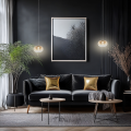 LAMPAMI - lampa do jadalni, klosze szklane kule, lampa wisząca złota, lampa do sypiani przy łóżku