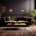 LAMPAMI - lampa do salonu nad sofą, klosze szklane kule dymione, lampa wisząca czarna dymiona, lampa do sypiani przy łóżku
