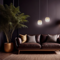 LAMPAMI - lampa do jadalni, klosze szklane kule, lampa wisząca złota, lampa do sypiani przy łóżku