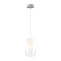 LAMPAMI - lampa do salonu nad sofą, klosze białe kule, lampa wisząca biała, biała lampa do sypiani przy łóżku