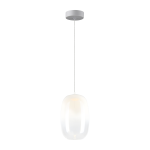 Pojedyncza lampa ledowa wisząca biała 155 cm biała kula VASO 3 WHITE 4W LED