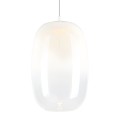 LAMPAMI - lampa do salonu nad sofą, klosze białe kule, lampa wisząca biała, biała lampa do sypiani przy łóżku