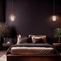 LAMPAMI - lampa do jadalni, klosze szklane kule, lampa wisząca złota, lampa do sypiani przy łóżku