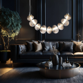 LAMPAMI - lampa wisząca nowoczesna, lampa ledowa, nowoczesna lampa do salonu, pojedyncza lampa ledowa wisząca
