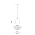 LAMPAMI - lampa ledowa czarna szkic