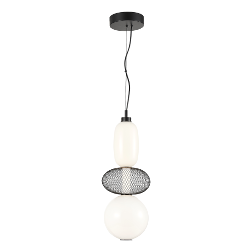 LAMPAMI - lampa ledowa czarna, czarna lampa wisząca, lampa wisząca czarna