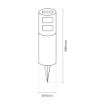 LAMPAMI - lampa do gruntu słupek solarny szkic