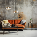 LAMPAMI - lampa do salonu nad sofą, lampa wisząca czarna klosz bursztynowy, nowoczesna lampa ledowa wisząca, lampa do sypiani