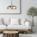 LAMPAMI - lampa do salonu nad sofą, lampa wisząca czarna klosz bursztynowy, nowoczesna lampa ledowa wisząca, lampa do sypiani