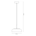 LAMPAMI - lampa wisząca czarna klosz bursztynowy szkic