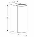 LAMPAMI - lampa na elewację szkic