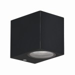 Lampa elewacyjna, nowoczesny kinkiet zewnętrzny czarny IP44 1xGU10 35W NERIUM