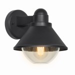 Lampa zewnętrzna, lampa na elewację czarna IP44 1xE27 40W SAGINIA 