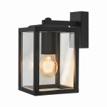 Lampa elewacyjna, kinkiet zewnętrzny czarny IP44 1xE27 60W RICINUS