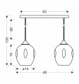 LAMPAMI - lampa wisząca nad stół szkic