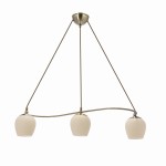 Złota lampa sufitowa potrójna patynowa w dworkowym stylu 3xE27 1x60W SERANO