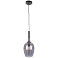 LAMPAMI - lampa wisząca dymiona, lampa do salonu, lampa wisząca pojedyncza, lampa nad stół, lampa do sypialni LUGANO SMOKED