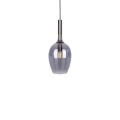 LAMPAMI - lampa wisząca dymiona, lampa do salonu, lampa wisząca pojedyncza, lampa nad stół, lampa do sypialni LUGANO SMOKED
