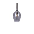 LAMPAMI - lampa wisząca dymiona, lampa do salonu, lampa wisząca pojedyncza, lampa nad stół, lampa do sypialni LUGANO SMOKED