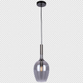 LAMPAMI - lampa wisząca dymiona, lampa do salonu, lampa wisząca pojedyncza, lampa nad stół, lampa do sypialni LUGANO SMOKED
