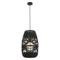 LAMPAMI - lampa sufitowa BOHO, żyrandol BOHO, czarna lampa w stylu boho, lampa boho do salonu ARONA BLACK
