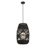 Czarna lampa BOHO wisząca 150 cm 1xG9 mała ARONA NATURAL 