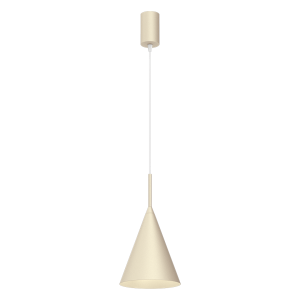 Lampa wisząca pojedyncza stożek 17 cm 1xGX53 kolor kremowy CAPITAL CREAMY 
