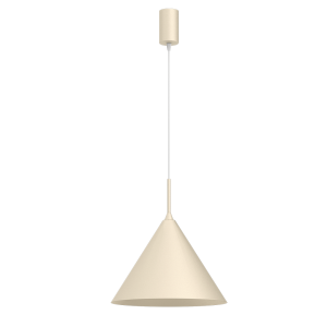 Lampa wisząca pojedyncza stożek 32 cm 1xGX53 kolor kremowy CAPITAL CREAMY 