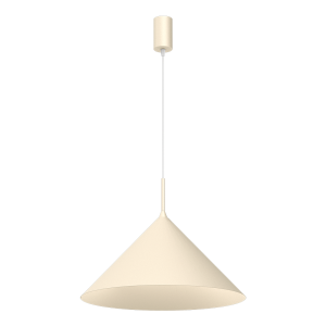 Lampa wisząca pojedyncza stożek 46 cm 1xGX53 kolor kremowy CAPITAL CREAMY 