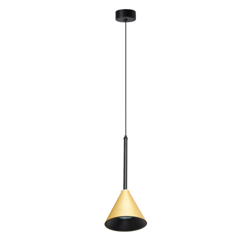 LAMPAMI - lampa wisząca nowoczesna, lampa do jadalni, lampa nowoczesna wisząca, lampa do sypialni, złota lampa wisząca CONE Złoty 1xGU10
