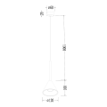 LAMPAMI - lampa wisząca nowoczesna szkic CONE Złoty 1xGU10