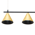 LAMPAMI - lampa wisząca nowoczesna, lampa do nad stół, lampa nowoczesna wisząca, lampa do jadalni, złota lampa wisząca Cone Złoty 4xGU10
