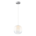 LAMPAMI - lampa do jadalni, lampa szklana kula, lampa wisząca biała, lampa do sypiani przy łóżku VASO 2 WHITE 4W