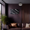 LAMPAMI - lampa do salonu nad sofę, lampa ledowa czarna dymiona, lampa do sypiani VASO SMOKED 4W