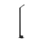 Lampa ogrodowa IP54, nowoczesna latarnia zewnętrzna czarna słupek 3000K SLIM LED