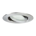 LAMPAMI - oprawa sufitowa do łazienki, lampa do biura, oczko sufitowe srebrne, oprawa stropowa hermetyczna chrom, ruchome oczko podtynkowe Lagos IP65 chrom