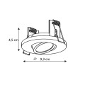 LAMPAMI - ruchome oczko podtynkowe Lagos IP65 szkic