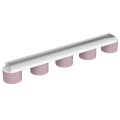 LAMPAMI - lampa dla dziewczynki, lampa do pokoju dziecięcego, lampa dziecięca, lampa sufitowa do pokoju dziecka DIXIE Pink/White 5xGX53