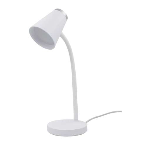 LAMPAMI - biała lampka stojąca, lampka do sypialni, lampka stojąca do salonu, lampka biurkowa Chico 4,5W 4000K