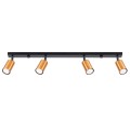 LAMPAMI - miedziana lampa sufitowa, lampa przysufitowa, lampa sufitowa do salonu WINX 4L