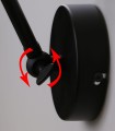 LAMPAMI - lampa ścienna regulowana, lampa industrialna, kinkiet loftowy regulowany FUNDO