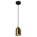 LAMPAMI - lampa wisząca złota, lampa do salonu złota, pojedyncza lampa wisząca, złota lampa nad stół NILO