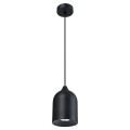 LAMPAMI - lampa industrialna wisząca, lampa do salonu czarna, pojedyncza lampa wisząca, czarna lampa nad stół NILO