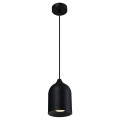 LAMPAMI - lampa industrialna wisząca, lampa do salonu czarna, pojedyncza lampa wisząca, czarna lampa nad stół NILO