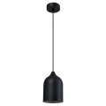 LAMPAMI - lampa industrialna wisząca, lampa do salonu czarna, pojedyncza lampa wisząca, czarna lampa nad stół NILO
