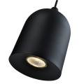 LAMPAMI - lampa industrialna wisząca, lampa do salonu czarna, pojedyncza lampa wisząca, czarna lampa nad stół NILO